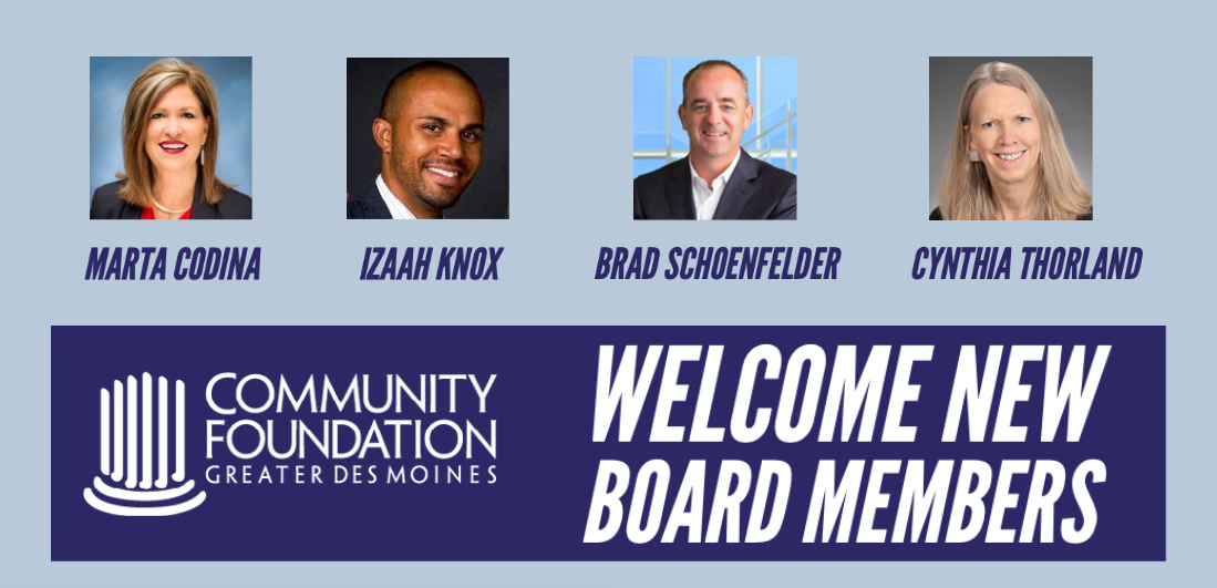 Community Foundation Welcomes Four New Members To Board Of Directors